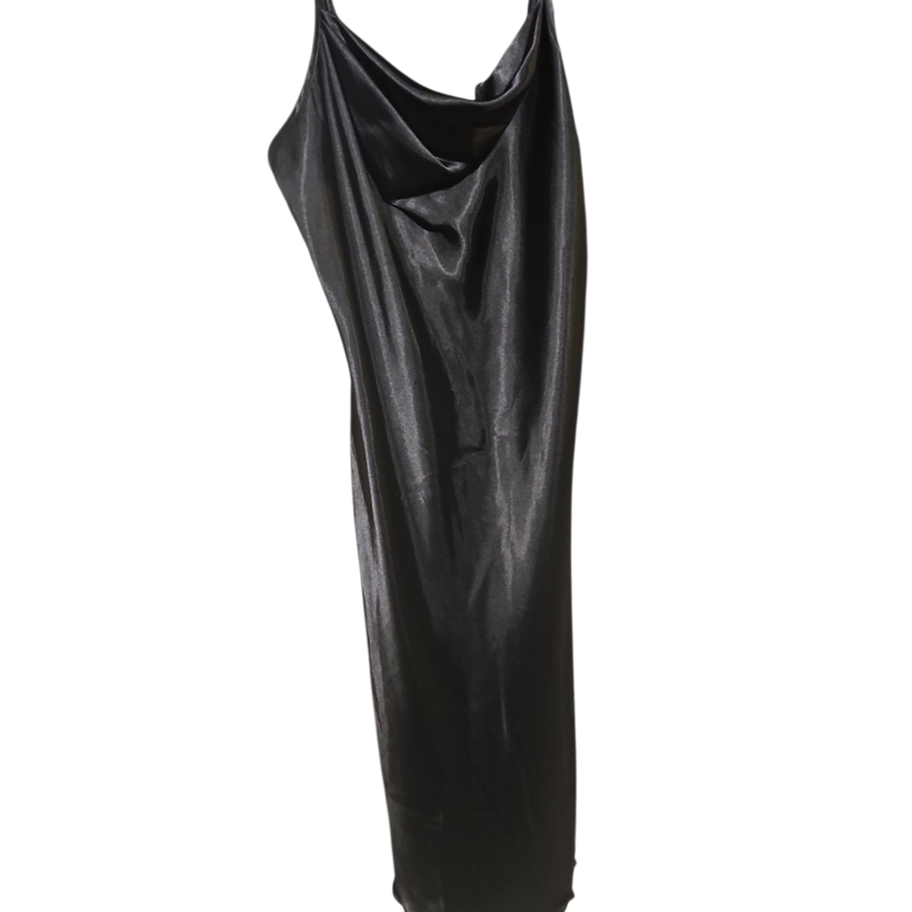 bebe Sleek Black‎ Backless Night Gown